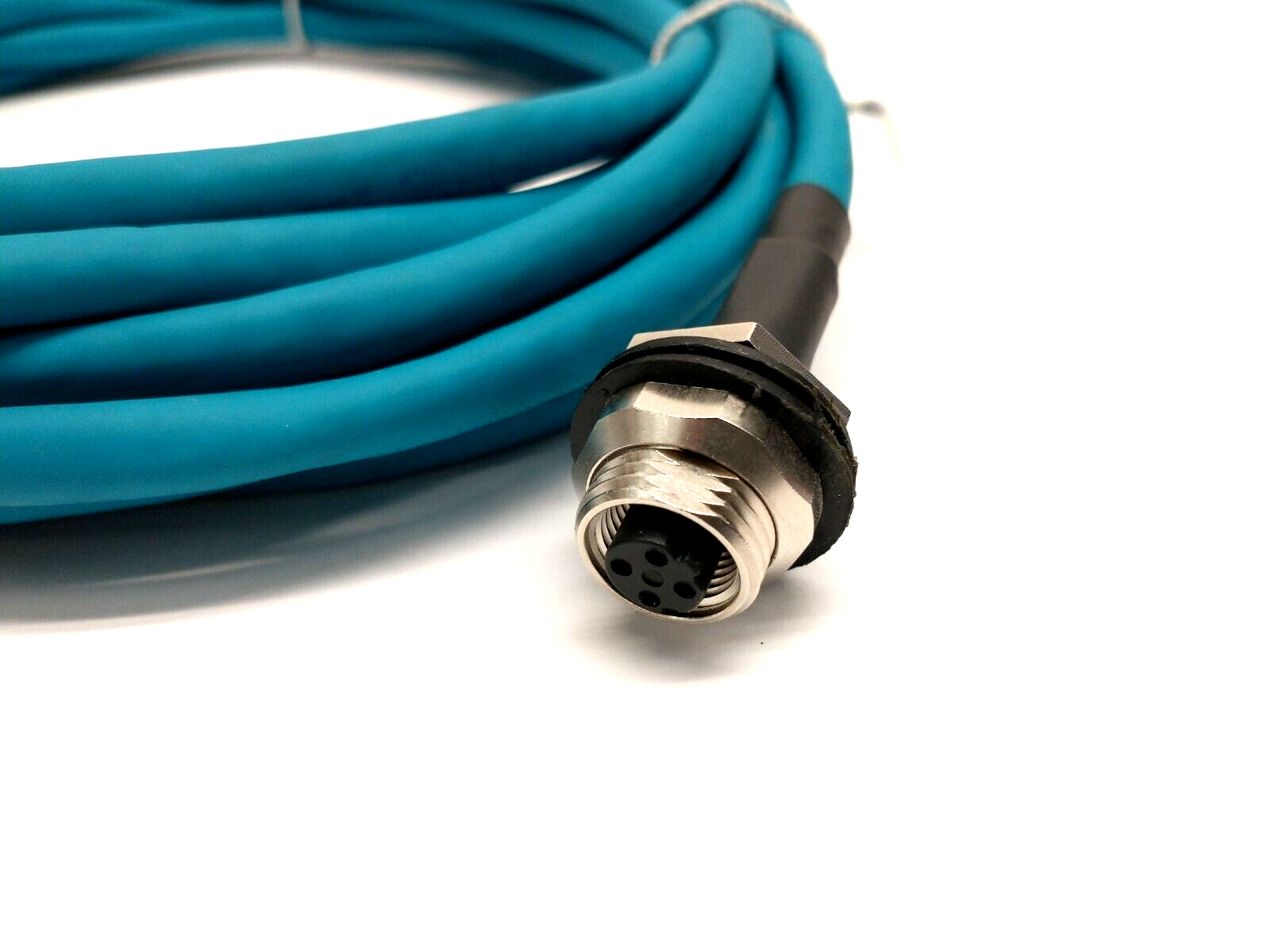 0985 YM57530 104/5M, 900004159 | Lumberg Automation 0985 YM57530 104/5M Ethernet Cable M12 To RJ45 5m 900004159 - New Other - Maverick Industrial Sales