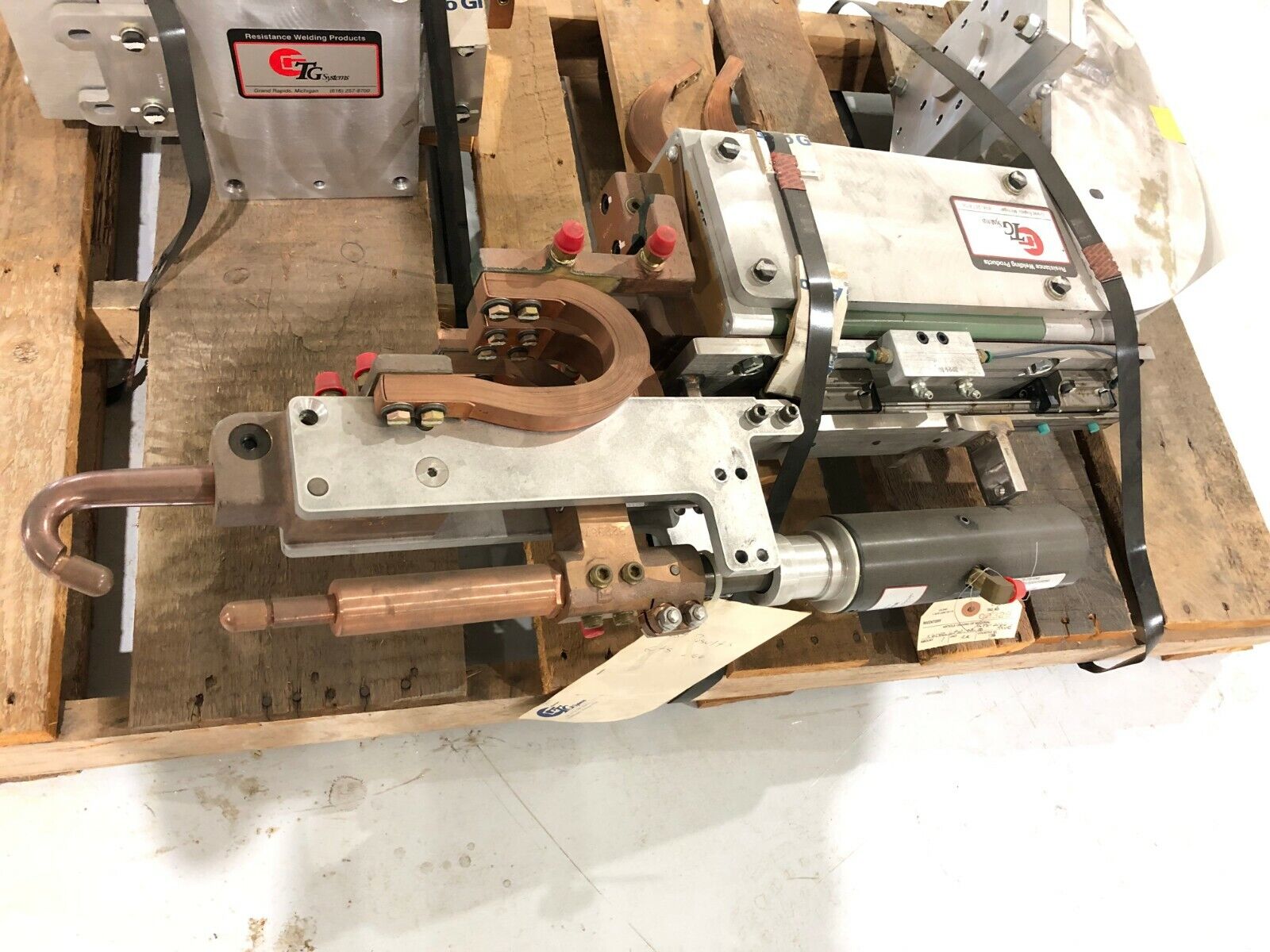 TG Systems GTS-2166 Rev. B Robotic Spot Welder Weld Gun w/ RoMan Transformer - Maverick Industrial Sales