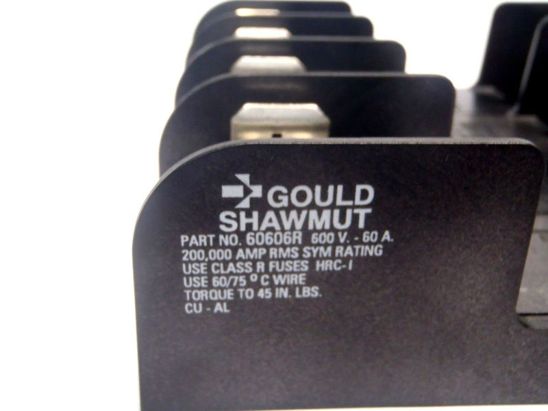 Lot of (4) Gould Shawmut 60605R Fuse Holders 60A 600V for Class R Fuses - Maverick Industrial Sales