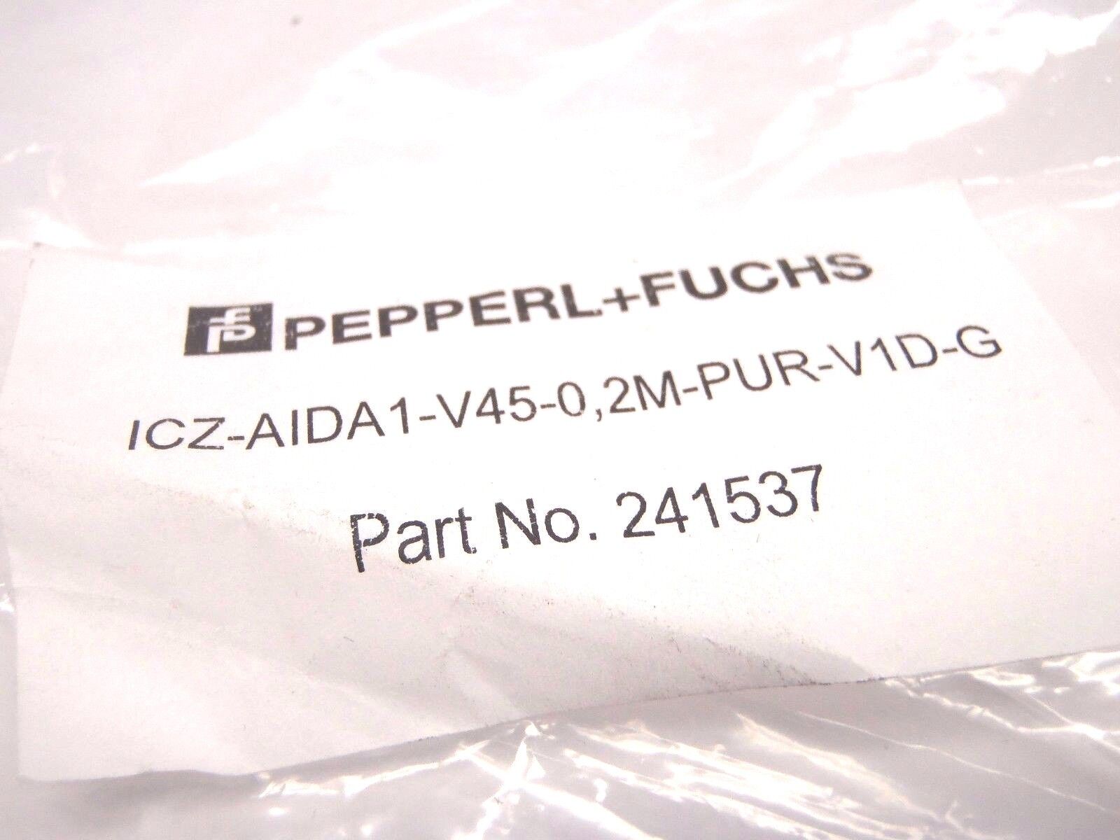 Pepperl + Fuchs ICZ-AIDA1-V45-0,2M-PUR-V1D-G Connecting Cable RJ45 to M12 - Maverick Industrial Sales