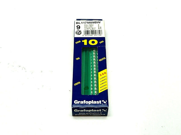 Grafoplast BL117M09BW Wiremarker Strips PKG OF 10 - Maverick Industrial Sales