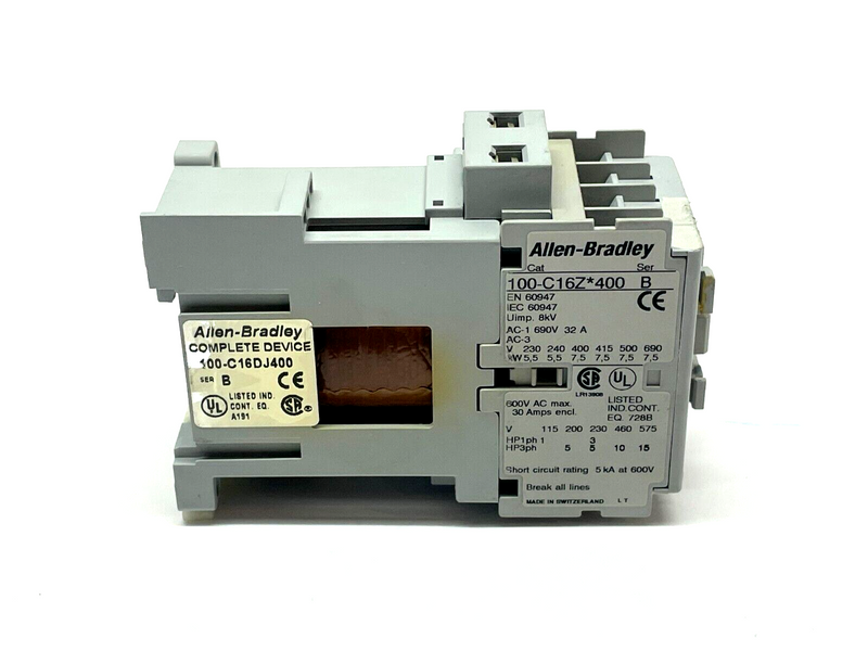Allen Bradley 100-C16DJ400 Ser. B General Purpose Contactor - Maverick Industrial Sales