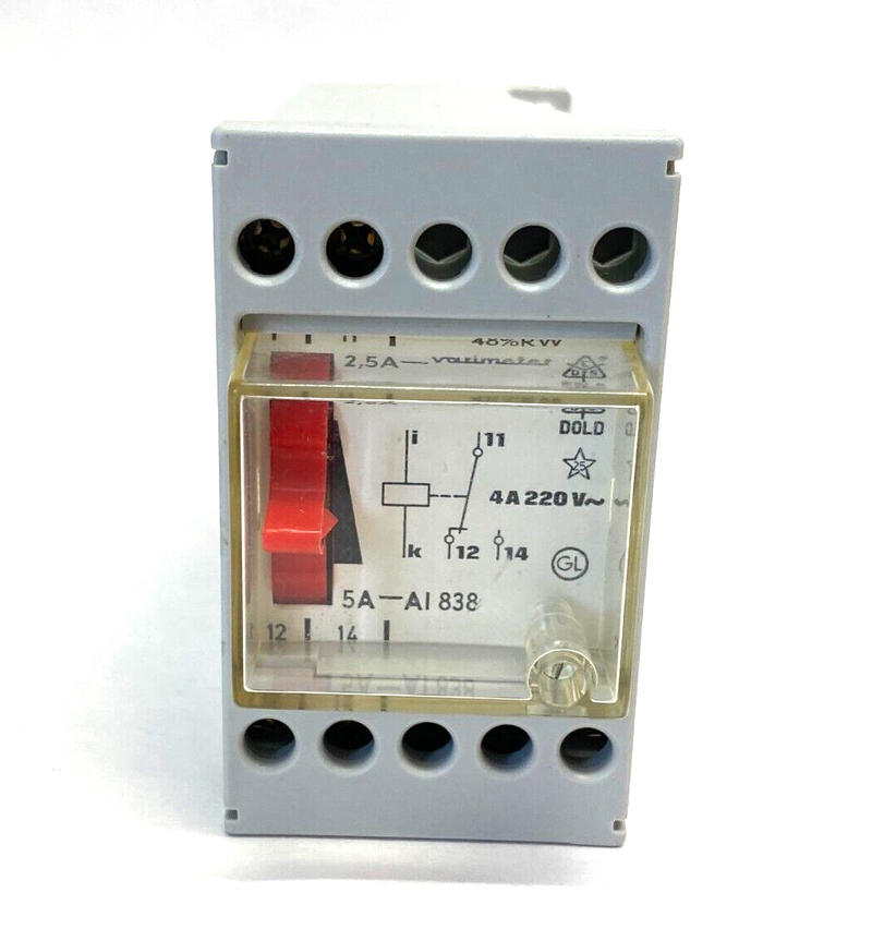 E. Dold & Söhne 5A-AI838 Varimeter Control Relay 48% RW 220V 4A - Maverick Industrial Sales