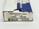 Brady WM-K-O-PK Vinyl Cloth Wire Marker 112424 LOT OF 25 SHEETS - Maverick Industrial Sales