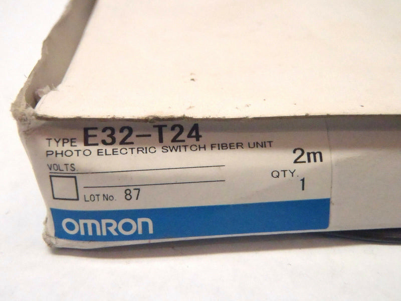 Omron E32-T24 Photoelectric Switch Fiber Unit 2M Cable - Maverick Industrial Sales