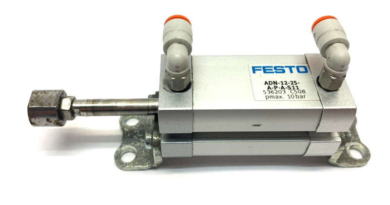 Festo ADN-12-25-A-P-A-S11 Compact Cylinder Double Acting Single Rod 25mm Stroke - Maverick Industrial Sales
