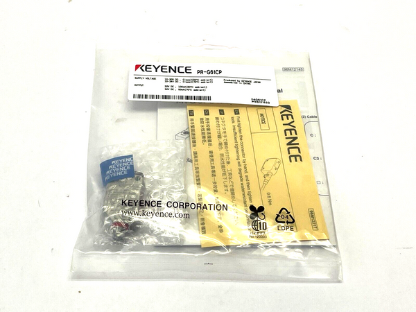 Keyence PR-G61CP Square Retro-Reflective Sensor M8 - Maverick Industrial Sales