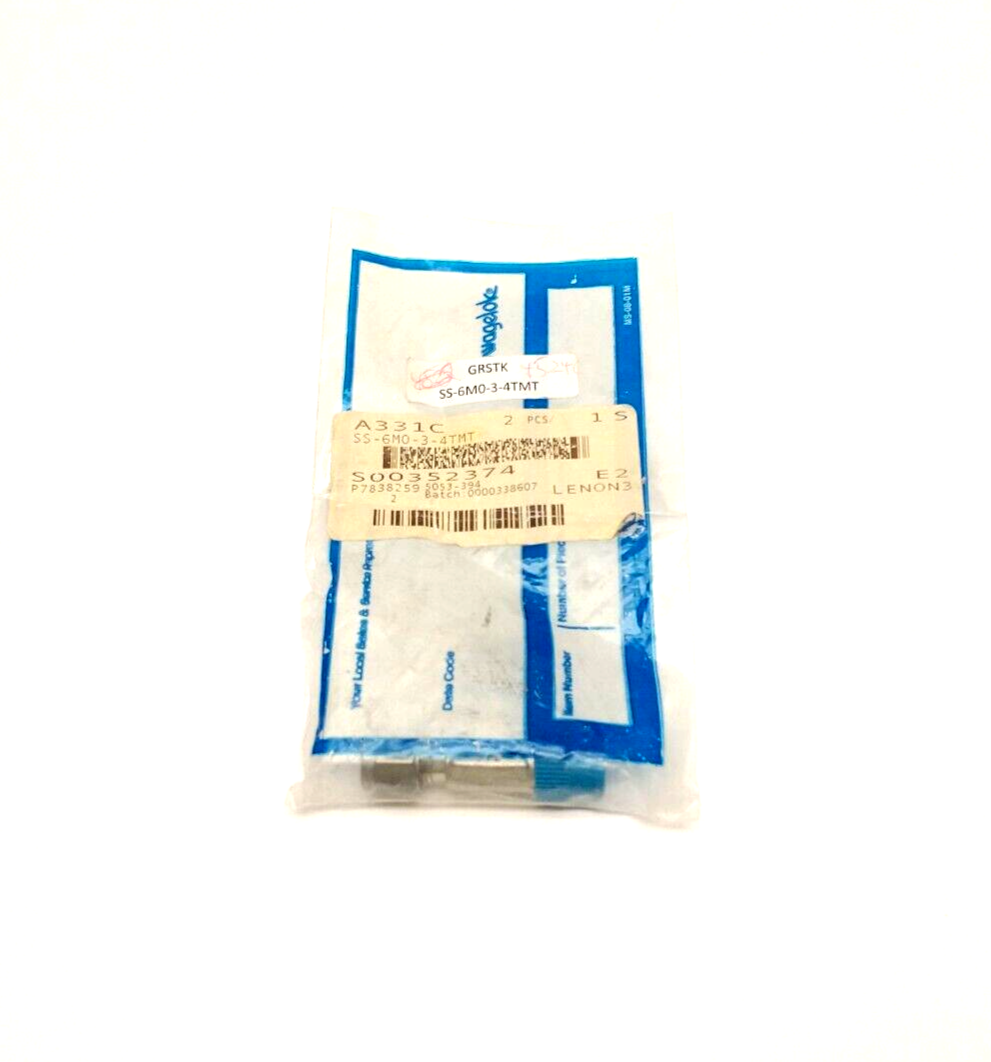 Swagelok SS-6M0-3-4TMT SS Male Run Tee Tube Fitting 6mm Tube x 1/4" NPT - Maverick Industrial Sales