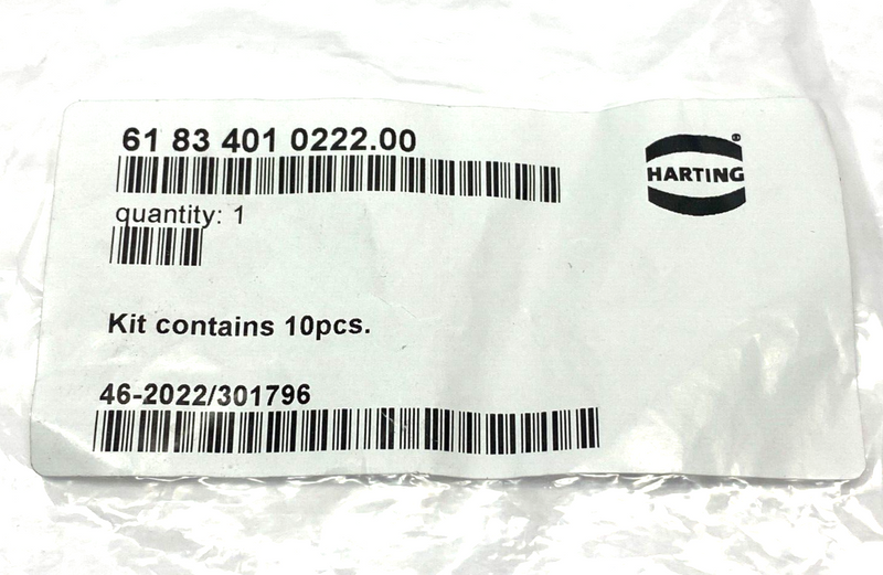 Harting 6183401022200 Cable Seal Insert 9-13mm For Y-Distributor GREEN PKG OF 10 - Maverick Industrial Sales
