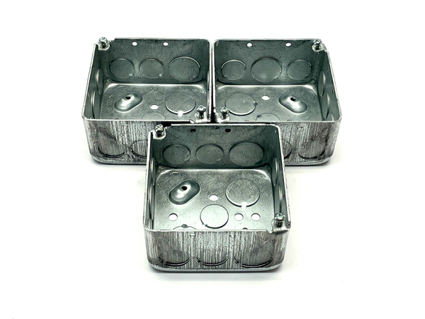 Eaton Crouse Hinds TP434 Square Electrical Box 4" LOT OF 3 - Maverick Industrial Sales