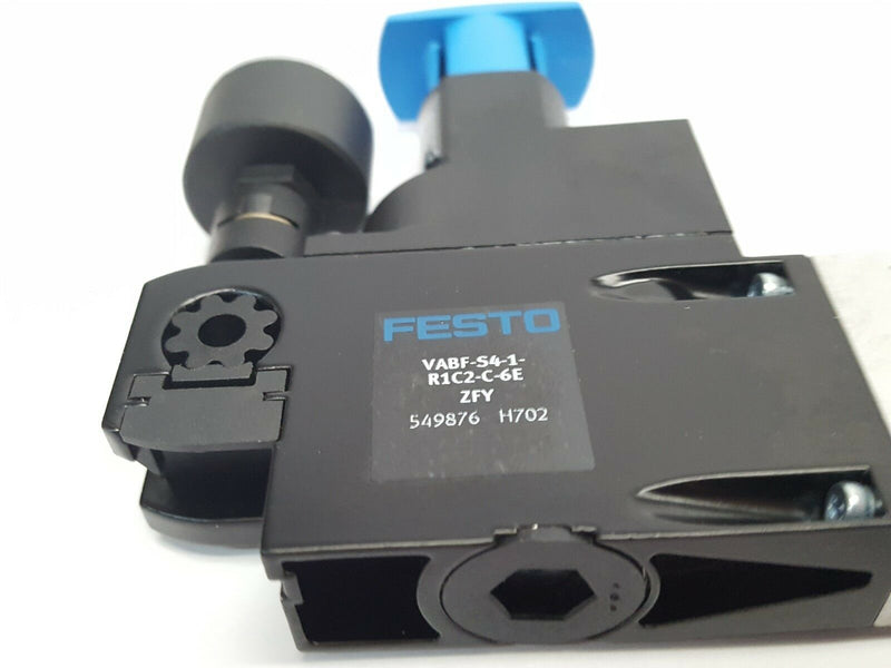 Festo VABF-S4-1-R1C2-C-6E 549876 Regulator Plate w/ 543488 Pressure Gauge - Maverick Industrial Sales