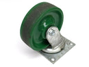 Albion 6" x 2" X-Treme Polyurethane Swivel Caster, 5-1/2" x 5" Plate - Maverick Industrial Sales