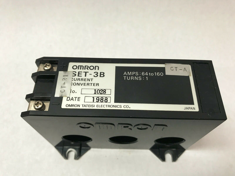 Omron SET-3B Current Converter Module Amps 56-160 CT-A CT-R1 - Maverick Industrial Sales
