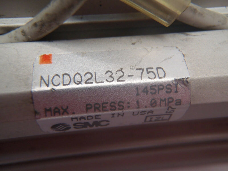 SMC NCDQ2L32-75D Compact Cylinder 145 PSI W/ (2) D-A93 Sensors - Maverick Industrial Sales