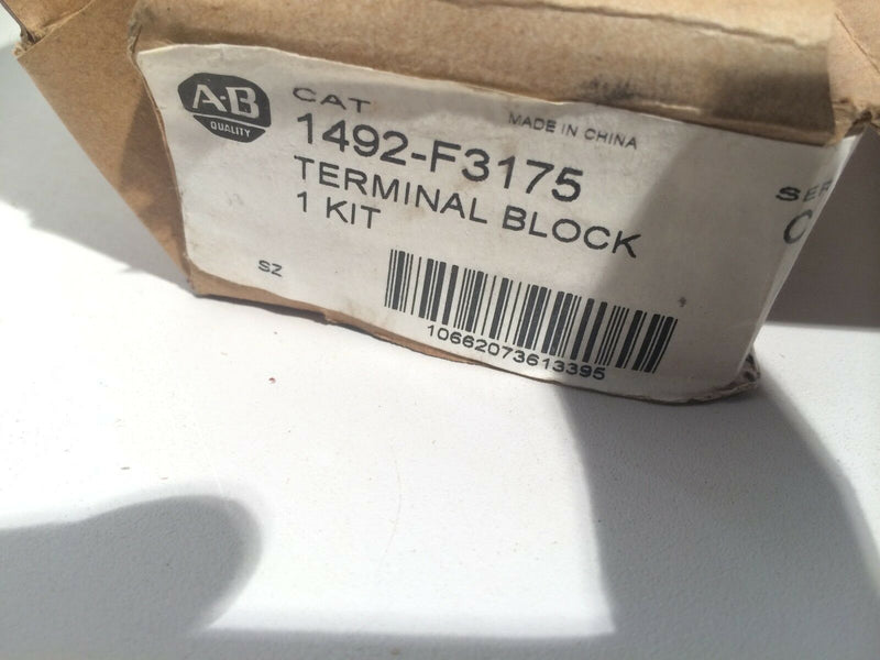 Allen Bradley 1492-F3175 Terminal Block Kit 2) 3'ft Rails 88 per Rail White - Maverick Industrial Sales