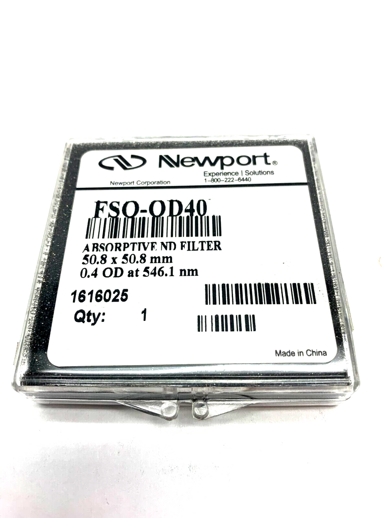 Newport FSQ-OD40 Absorptive Neutral Density Filter 50.8 x 50.8mm - Maverick Industrial Sales