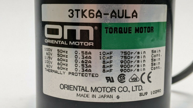 Oriental Motor 3TK6A-AULA Torque Motor - Maverick Industrial Sales