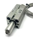 SMC MKB12-10RZ Rotary Clamp Cylinder w/ 2x SMC D-M9PW Proximity Switch Sensor - Maverick Industrial Sales