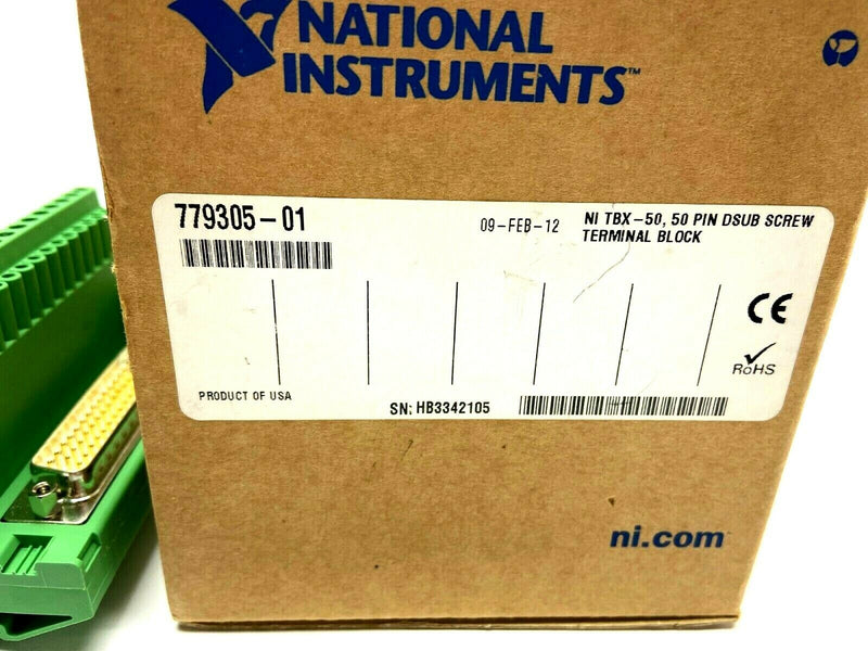 National Instruments by Phoenix Contact NI TBX-50 50 Pin D-Sub Terminal Block - Maverick Industrial Sales