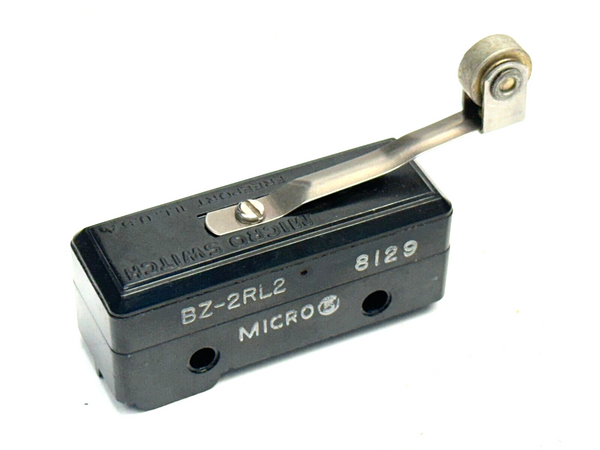 Micro Switch BZ-2RL2 Roller Limit Switch 15A 125/250/480VAC 8129 - Maverick Industrial Sales