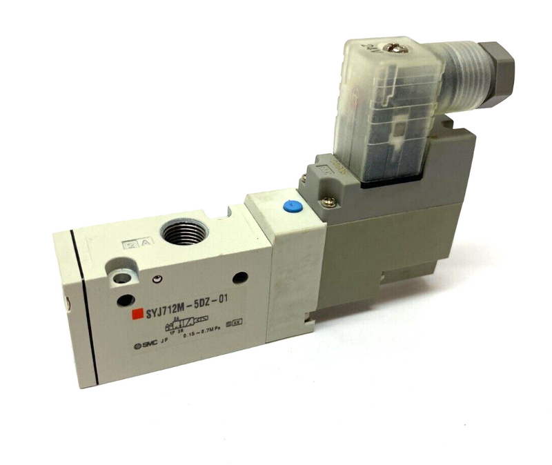 SMC SYJ712M-5DZ-01 Solenoid Valve 3-Port 0.15~0.7MPa - Maverick Industrial Sales