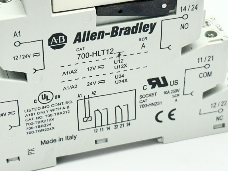 Allen Bradley 700-HLT12U24 Terminal Block Relay 24V - Maverick Industrial Sales