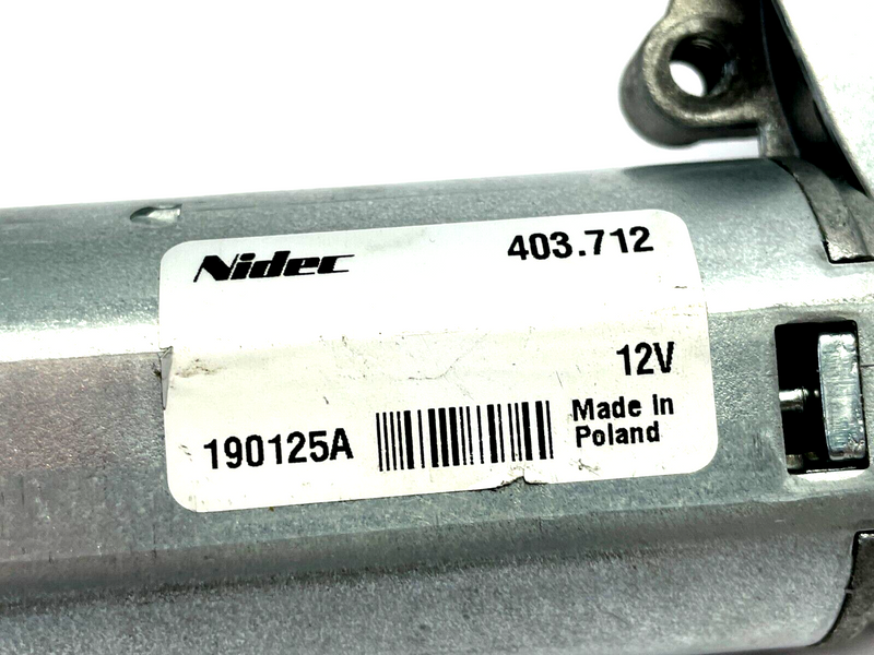 Nidec 403.712 Gear Motor 12V 190125A - Maverick Industrial Sales