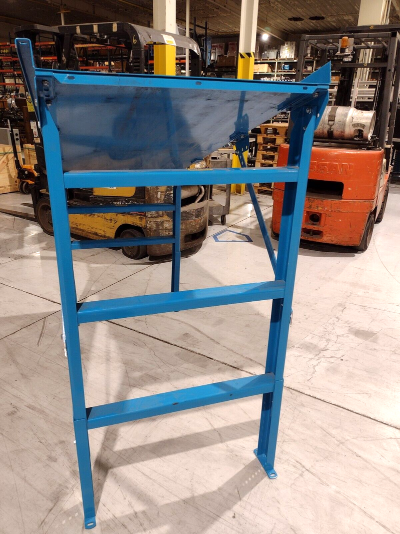 Hytrol Blue Chute 5FT 10IN Length 30 Inch Width Height 53IN / 34IN, 2.5IN Rails - Maverick Industrial Sales