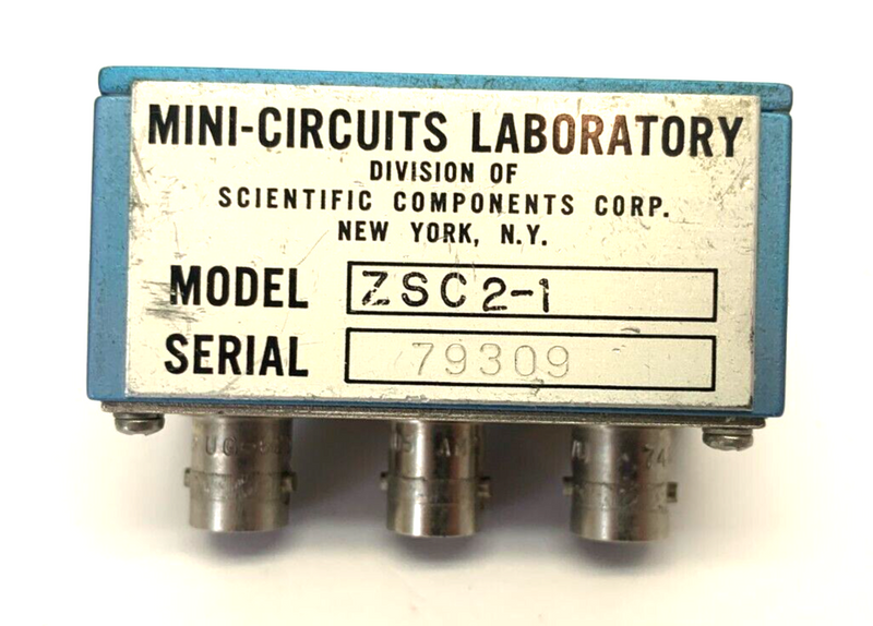 Mini-Circuits ZSC-2-1 Coaxial Power Splitter/Combiner - Maverick Industrial Sales