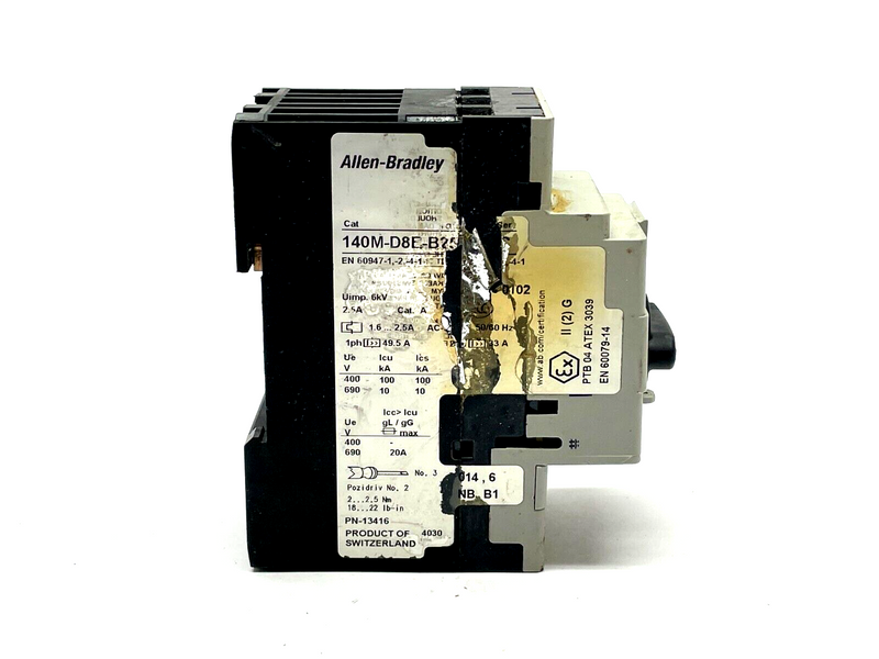 Allen Bradley 140M-D8E-B25 Ser. C Breaker 2.50A 3P Frame Size D Adjustable Trip - Maverick Industrial Sales