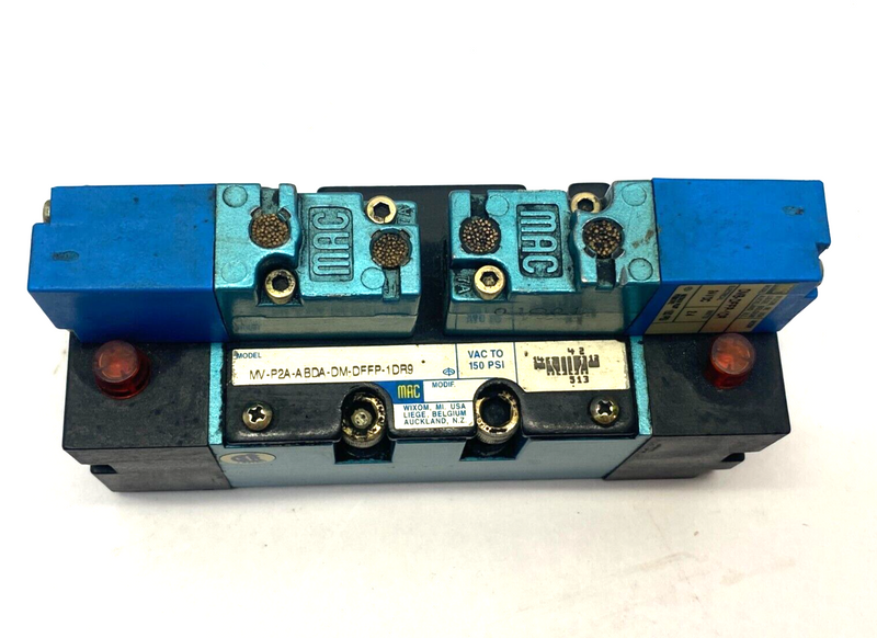 MAC Valves MV-P2A-ABDA-DM-DFFP-1DR9 Solenoid Valve VAC to 150psi - Maverick Industrial Sales