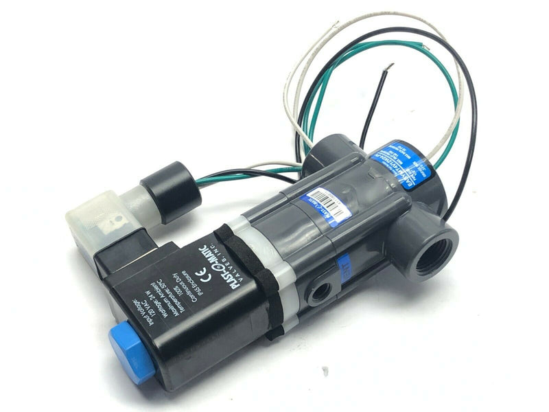 Plast-O-Matic EASYMT4V12W24-PV Solenoid Valve 1/2" Pipe Size 140Psi 0.375" - Maverick Industrial Sales