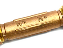 3/8" Pipe 1/2" Copper Tube Brass Compression Pipe Joining Coupling 5" Long - Maverick Industrial Sales