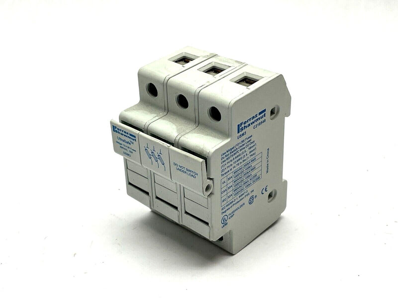 Ferraz Shawmut USM3 C218548 Fuse Holder 30A 690VAC w/ ATQ10 Fuses - Maverick Industrial Sales