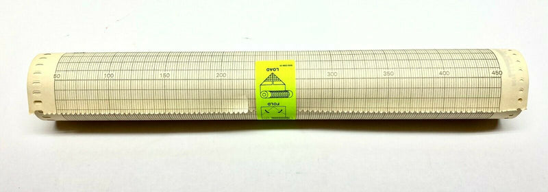 Westronics CT113136-04 Strip Chart Paper 12-3/8" x 100 FT Roll 50-450 Range - Maverick Industrial Sales