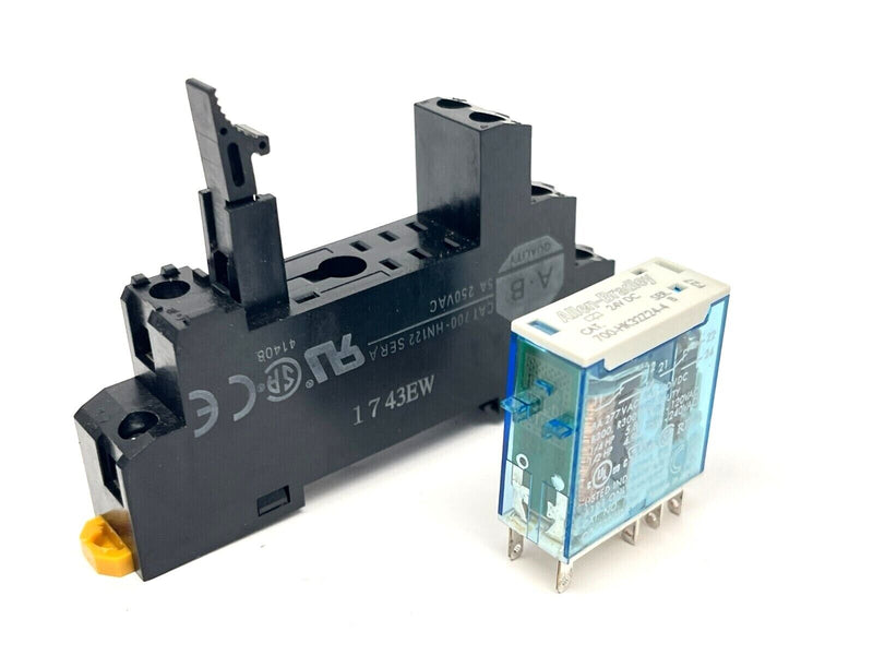 Allen Bradley 700-HK32Z24-4 Ser B Relay w/ 700-HN122 Ser A Base - Maverick Industrial Sales