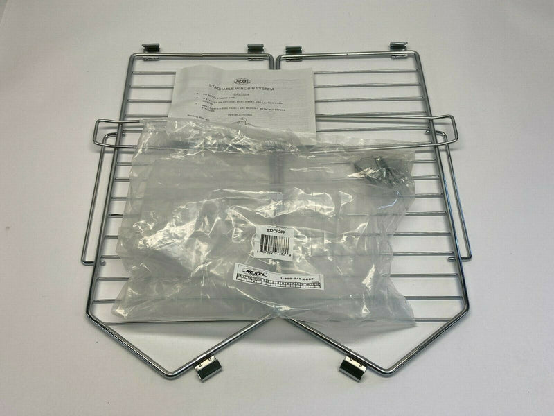 Nexel 832CP209 Chrome Side Panel SET for Stackable Wire Bin System - Maverick Industrial Sales