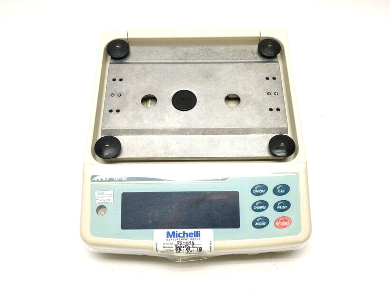 A&D GF-8K Precision Electronic Balance 8.1kg x 0.01g 50004 NO WEIGHING PAN - Maverick Industrial Sales