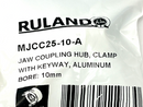 Ruland MJCC25-10-A Jaw Coupling Hub Clamp w/ Keyway Aluminum 10mm Bore - Maverick Industrial Sales