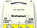 Grafoplast 117P00BY Trasp System Wire Markers 0 Black on Yellow 10 Strips - Maverick Industrial Sales