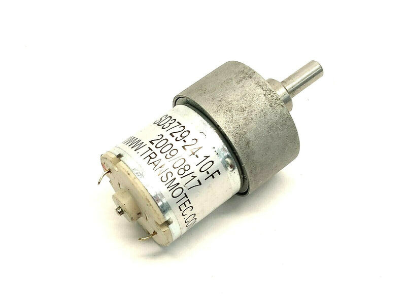 Transmotec SD3729-24-10-F Brush-Commutated Spur Gear DC Motor 24VDC 3.17W 480rpm - Maverick Industrial Sales