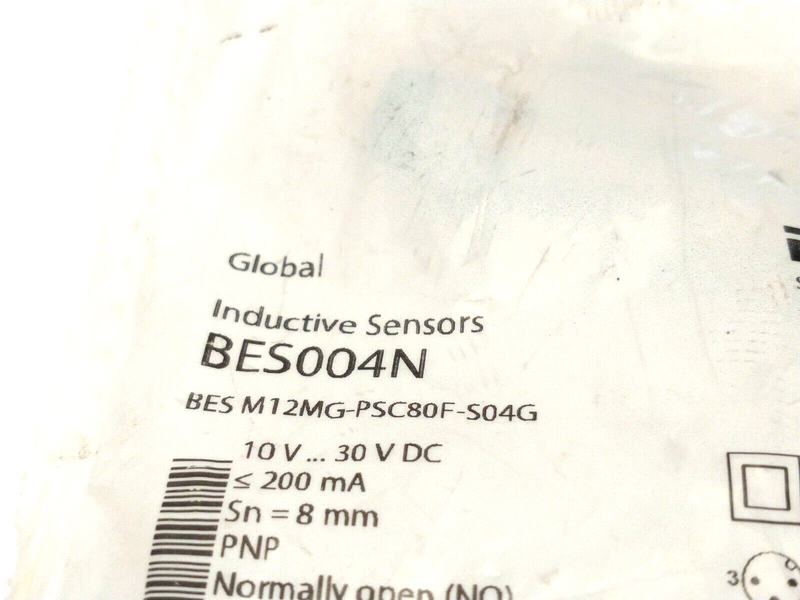 Balluff BES004N Inductive Sensor M12 3-Pin BES M12MG-PSC80F-S04G - Maverick Industrial Sales