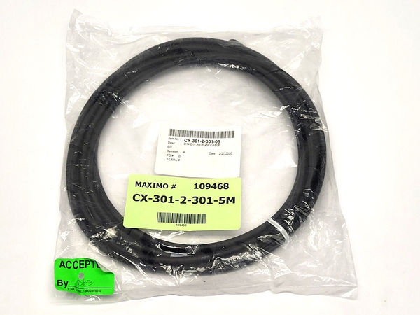 CXP-6 CX-301-2-301-05 Rev. A DIN to DIN 3G-RG59 Coax Cable - Maverick Industrial Sales