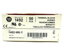 Allen Bradley 1492-W6-Y Terminal Block Yellow BOX OF 30 - Maverick Industrial Sales