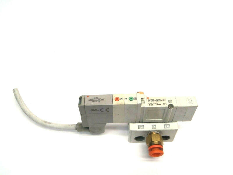 SMC SV1300-5W7U-01T 3 Position Closed Center Solenoid Valve on Manifold - Maverick Industrial Sales