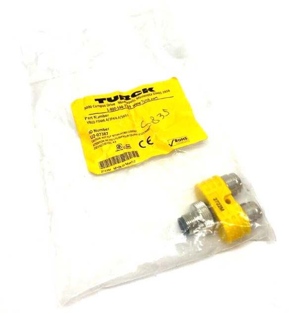 Turck YBZ2-FSM4.4/2FK4.4/S651 Actuator and Sensor Splitter 2-Branch U2-07387 - Maverick Industrial Sales