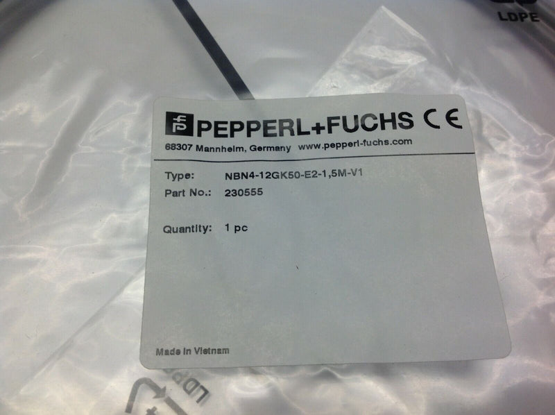 Pepperl + Fuchs NBN4-12GK50-E2-1,5M-V1 Inductive Sensor 230555 - Maverick Industrial Sales