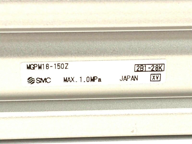 SMC MGPM16-150Z Compact Slide Bearing Guided Cylinder 16mm Bore 150mm Stroke - Maverick Industrial Sales