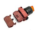 GE P9B10VN Contact Block w/ P9PDNV0 Lamp Module Two-Position Switch Orange 25mm - Maverick Industrial Sales