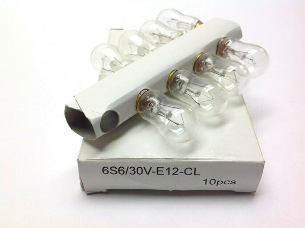 6S6/30V-E12-CL Light Bulbs Pack of 8 - Maverick Industrial Sales